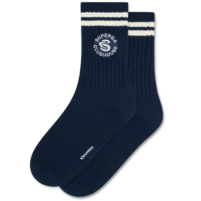 Women Socks Unisex SP24M02 CREW 1PACK Crew Sock NAVYOFF WHITE Superga Socks