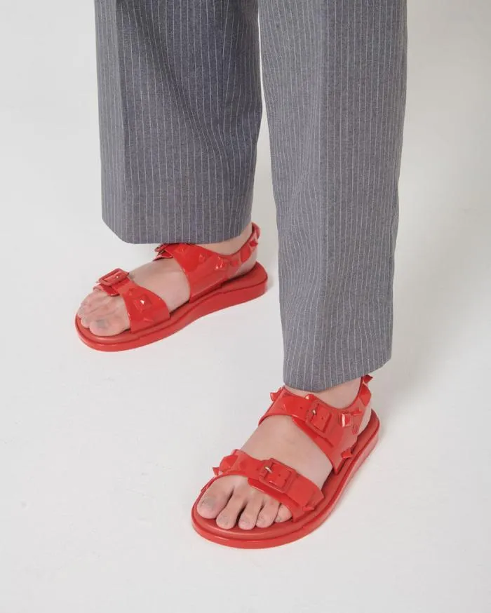 Women Spikes Sandal Red Melissa Sandals