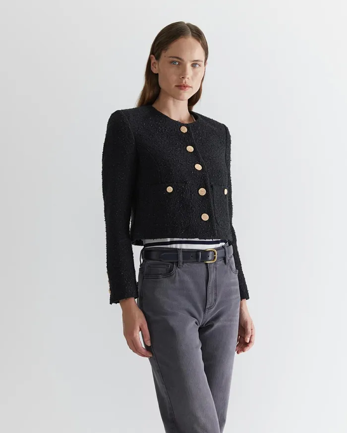 Women Sportscraft Jackets and Vests Samah Boucle Jacket Black