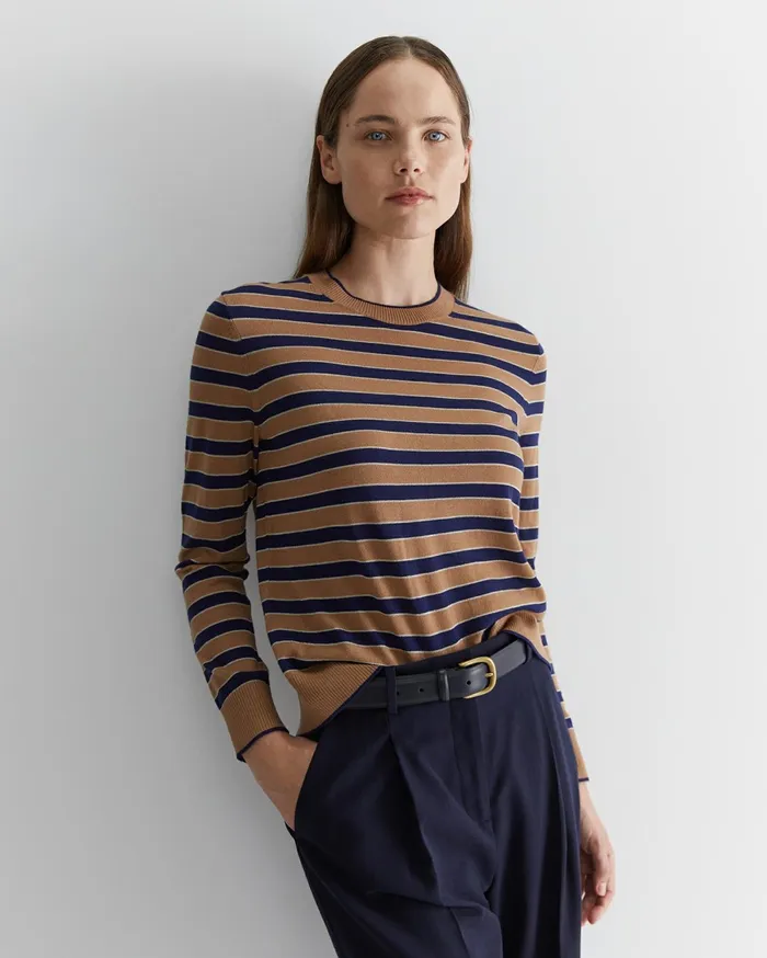 Women Sportscraft Knits and Cardigans Merino Wool Stripe Knit Stripe