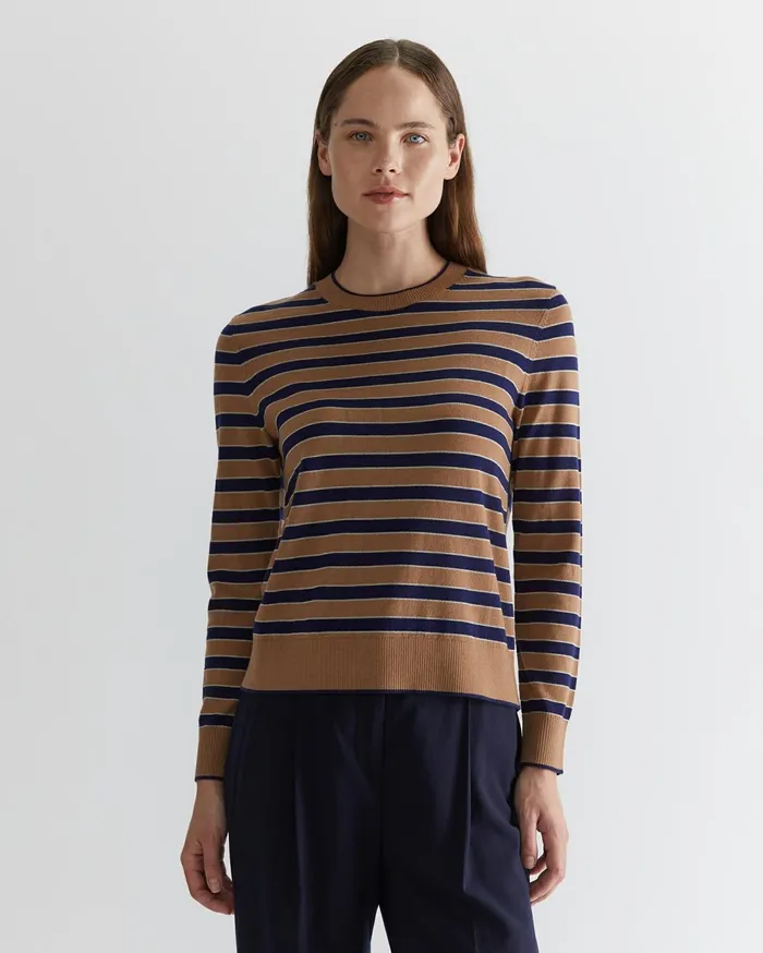 Women Sportscraft Knits and Cardigans Merino Wool Stripe Knit Stripe