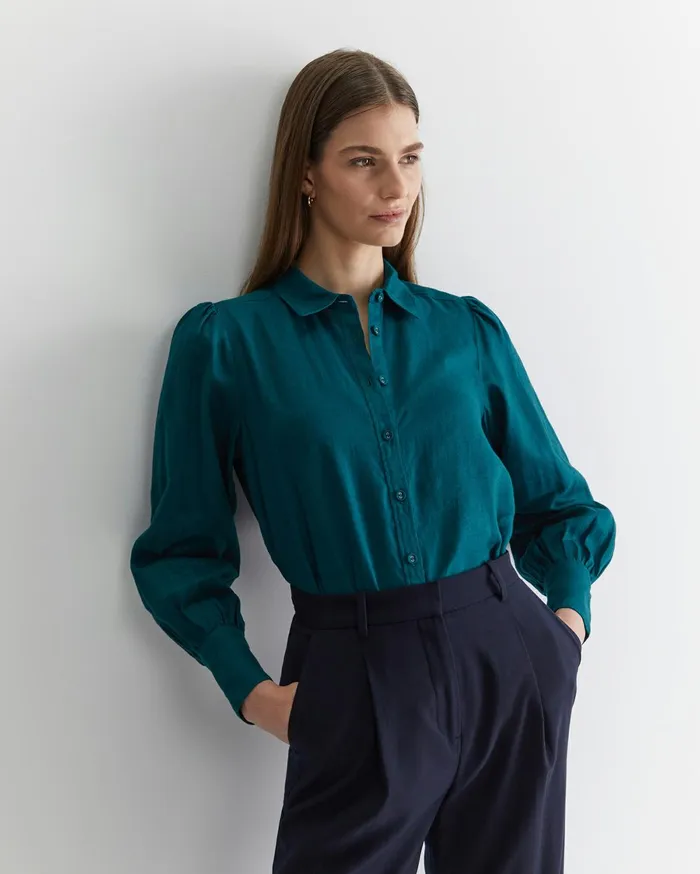 Women Sportscraft Shirts Amy Blouse Teal