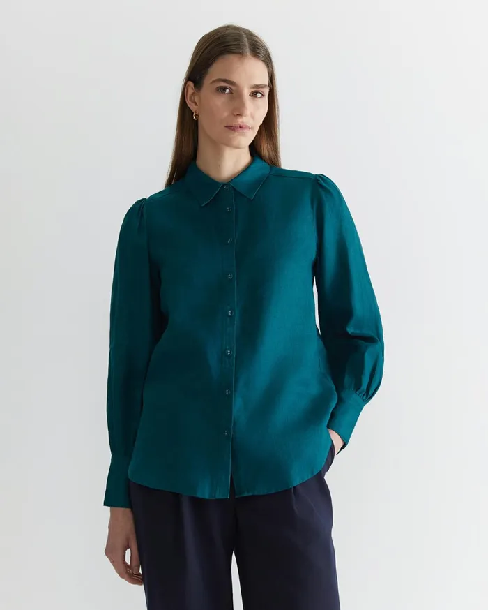 Women Sportscraft Shirts Amy Blouse Teal