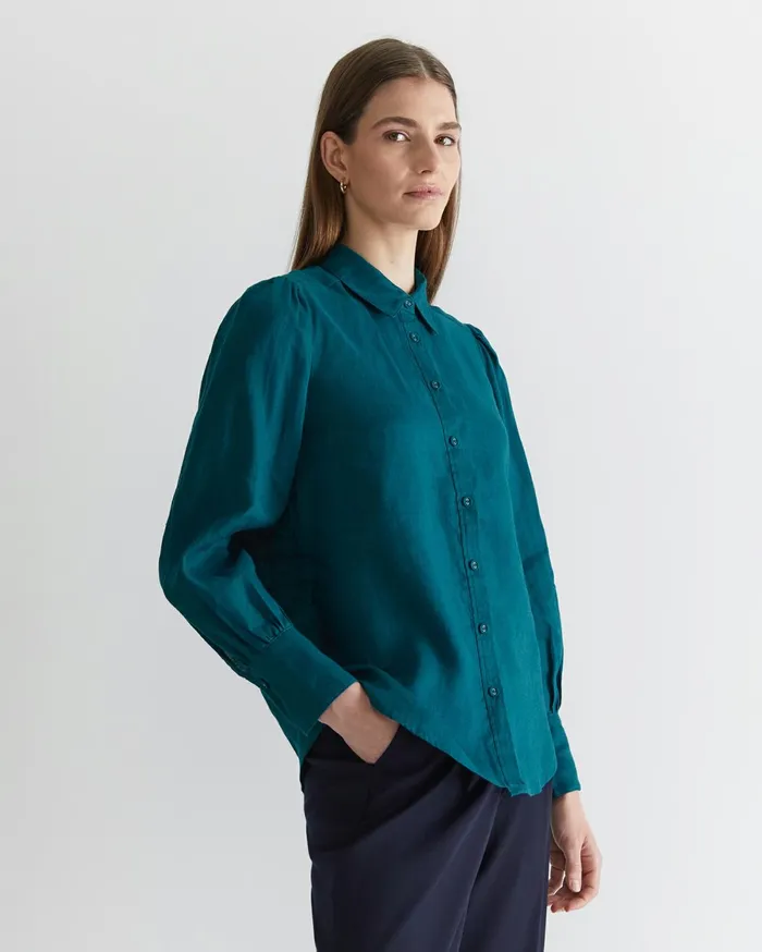 Women Sportscraft Shirts Amy Blouse Teal