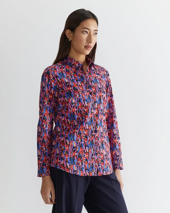 Women Sportscraft Shirts Nayra Liberty Shirt Red Multi