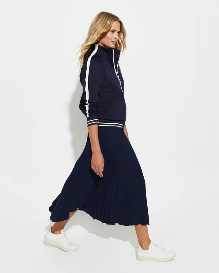 Women Sportscraft Skirts Andrea Pleat Midi Skirt Navy