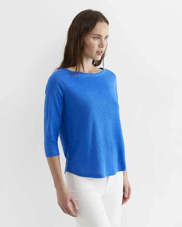 Women Sportscraft Tops and Tees Cecile Linen Top Peacock