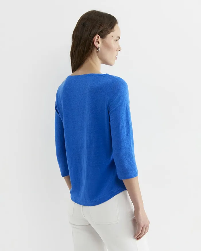 Women Sportscraft Tops and Tees Cecile Linen Top Peacock