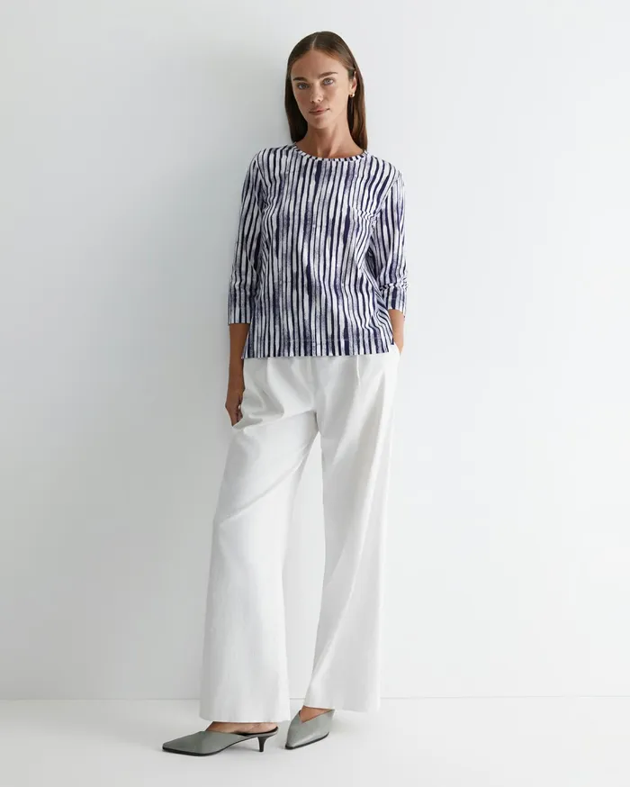 Women Sportscraft Tops and Tees Maya 34 Mercerised Tee Navywhite