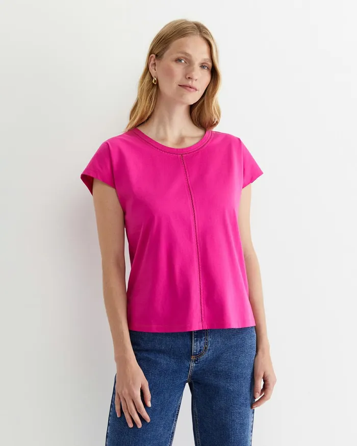 Women Sportscraft Tops and Tees Miranda Stitch Tee Berry
