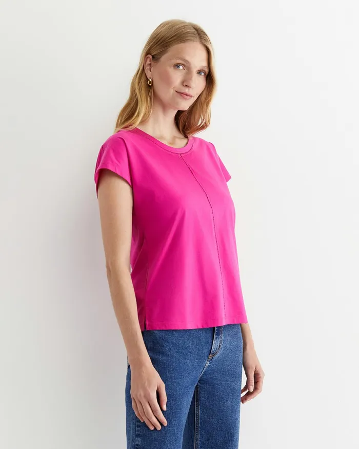 Women Sportscraft Tops and Tees Miranda Stitch Tee Berry