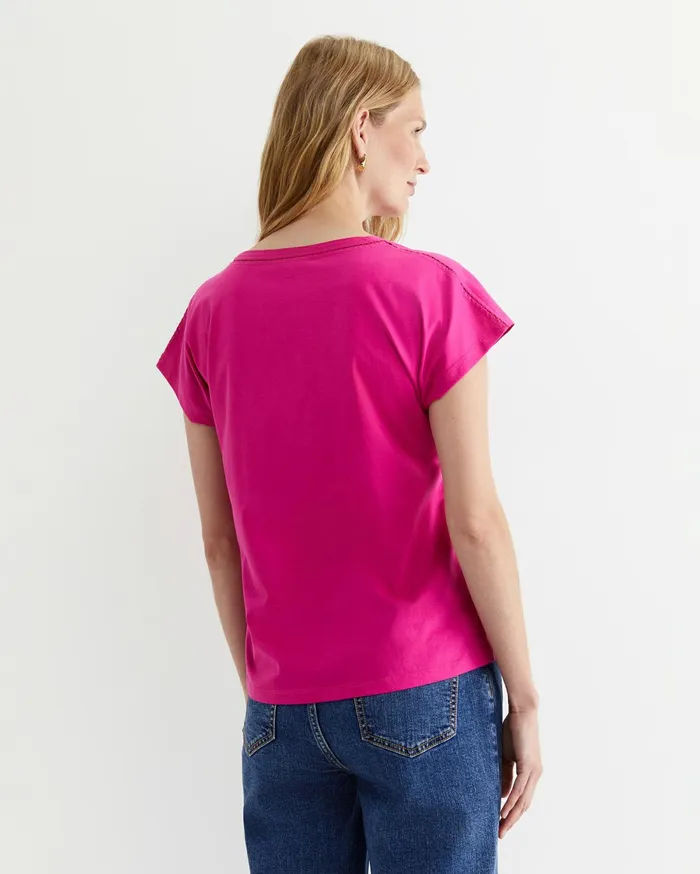 Women Sportscraft Tops and Tees Miranda Stitch Tee Berry