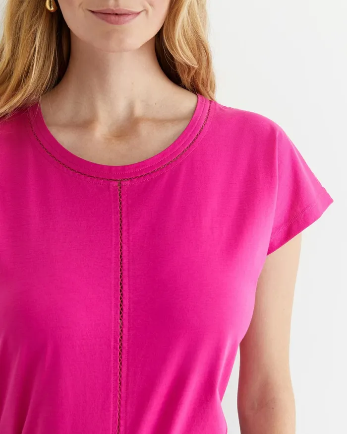 Women Sportscraft Tops and Tees Miranda Stitch Tee Berry
