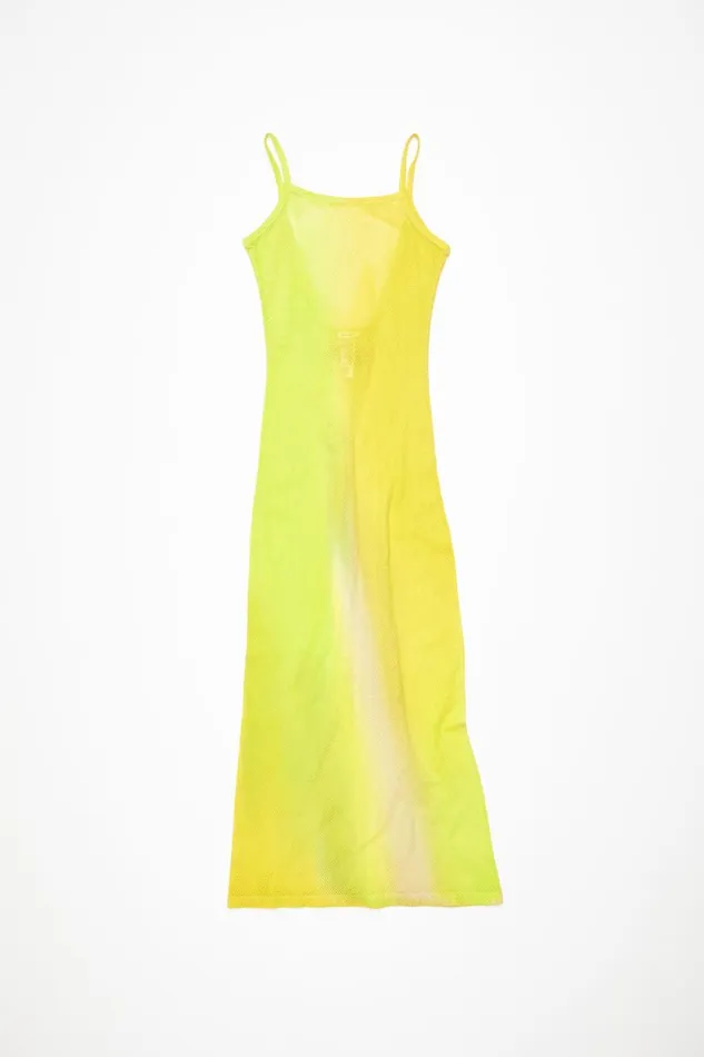 Women Strap Dress Acid Yellow Acne Studios Dresses