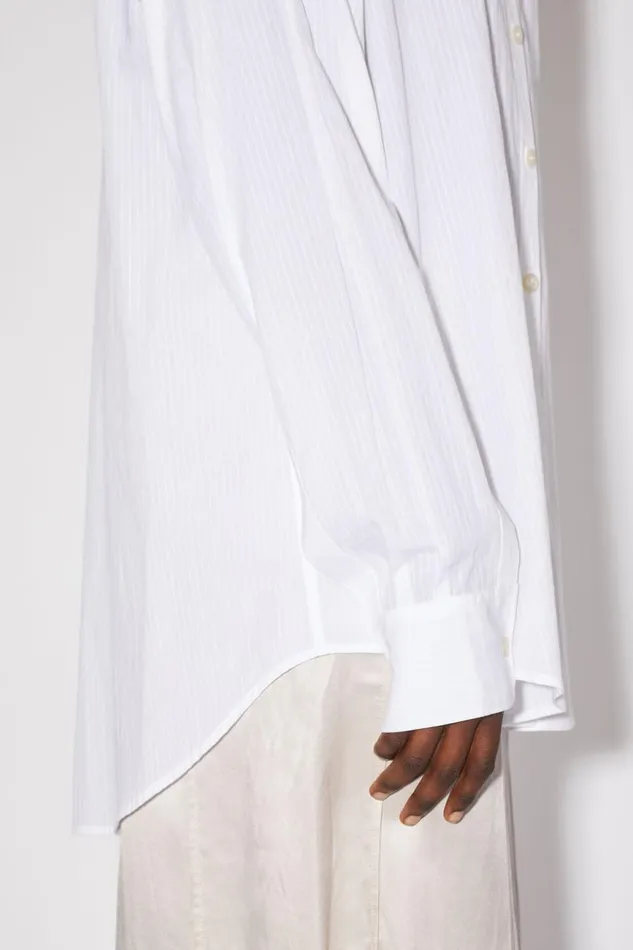 Women Striped Buttonup Shirt White Acne Studios Shirts and Blouses