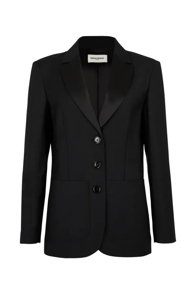 Women Suit Jacket In Cold Wool Black Black Sonia Rykiel Jackets