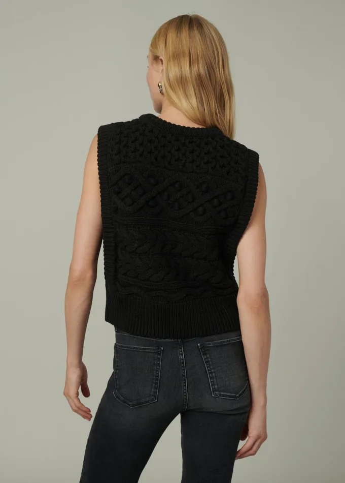 Women Sweaters Joe039s Jeans THE CLARA SWEATER VEST Black