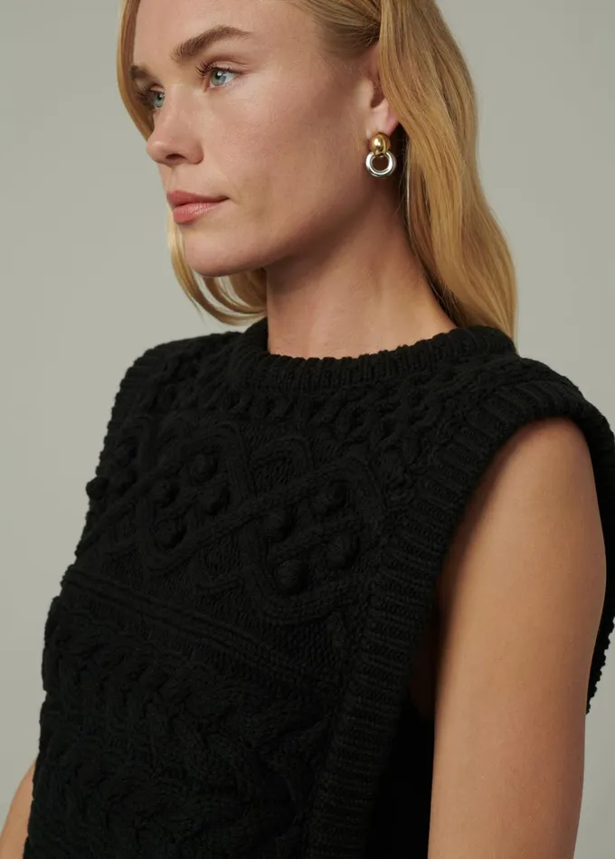 Women Sweaters Joe039s Jeans THE CLARA SWEATER VEST Black