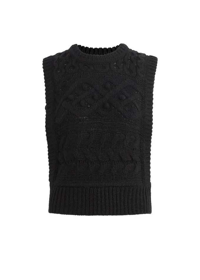 Women Sweaters Joe039s Jeans THE CLARA SWEATER VEST Black
