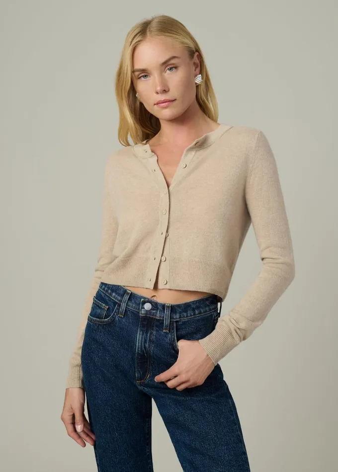 Women Sweaters Joe039s Jeans THE DANI CASHMERE CARDIGAN Oatmeal