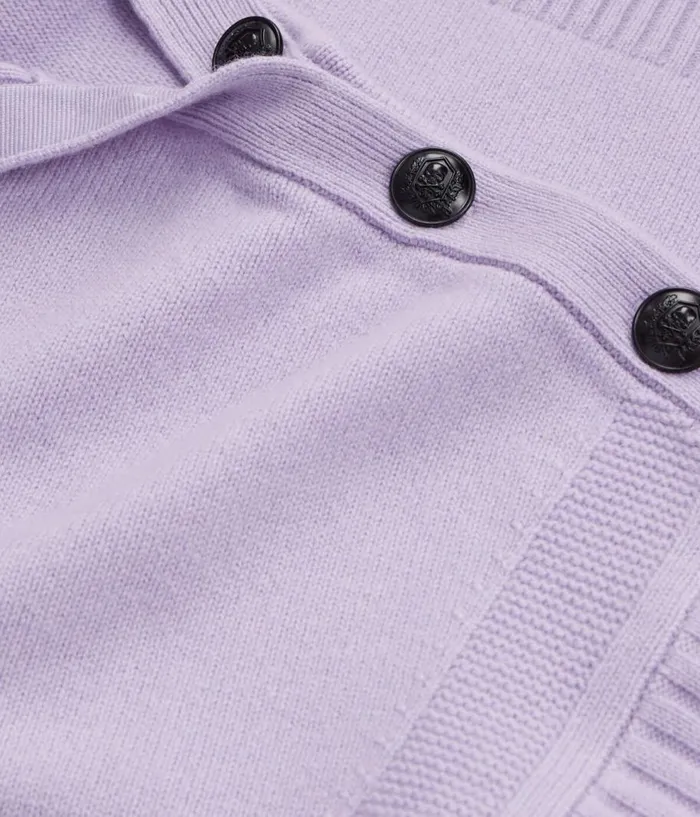 Women Sweaters THE KOOPLES Purple Wool And Cashmere Sweater With Buttons Women Sweaters THE KOOPLES Purple Wool And Cashmere Sweater With Buttons