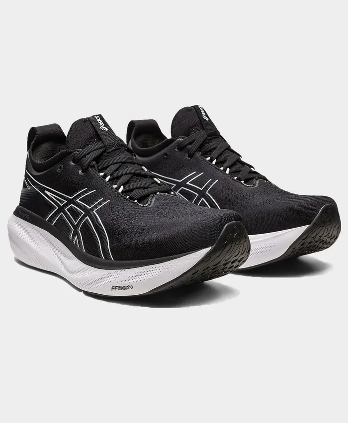 Women Sweaty Betty Asics Gel Nimbus 25 Black Puresilver Trainers
