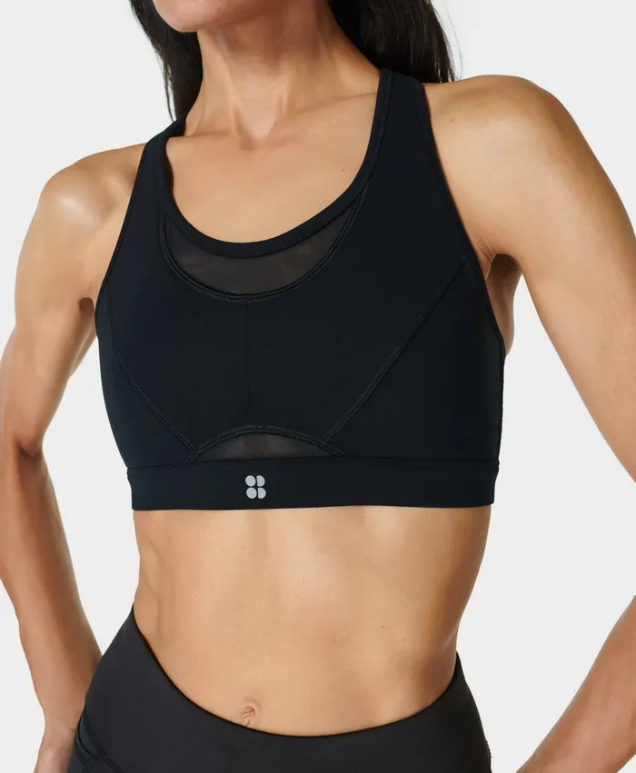 Women Sweaty Betty Power Icon Running Bra Black Underwear