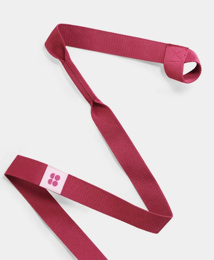 Women Sweaty Betty Yoga Mat Carry Strap Ambient Pink Fitness Equipment
