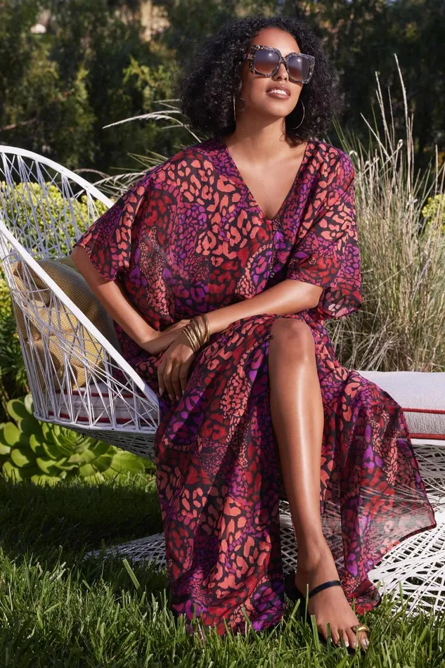 Women Swim and Resort Johnny Was AFENI MAXI KAFTAN Afeni raspberry Women Swim and Resort Johnny Was AFENI MAXI KAFTAN Afeni raspberry