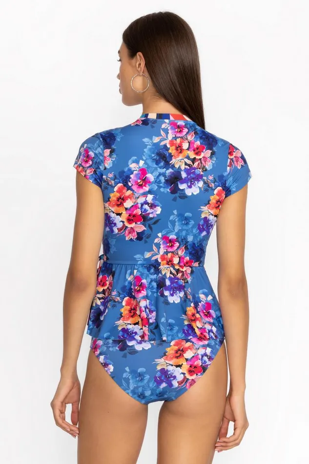Women Swim and Resort Johnny Was SUMMER DAYS MIX WRAP TANKINI TOP Summer Days blue Women Swim and Resort Johnny Was SUMMER DAYS MIX WRAP TANKINI TOP Summer Days blue