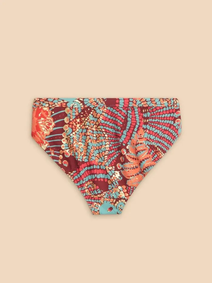 Women SWIMWEAR White Stuff Tabitha Bikini Bottom Red Print Women SWIMWEAR White Stuff Tabitha Bikini Bottom Red Print