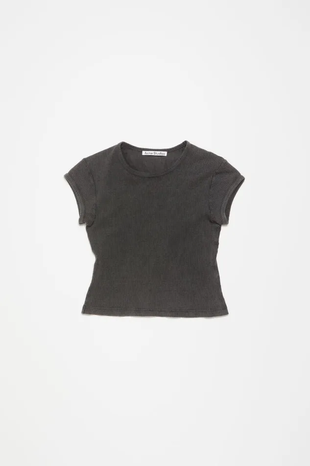 Women Tshirt 8211 Fitted Unisex Fit Faded Grey Acne Studios Tshirts