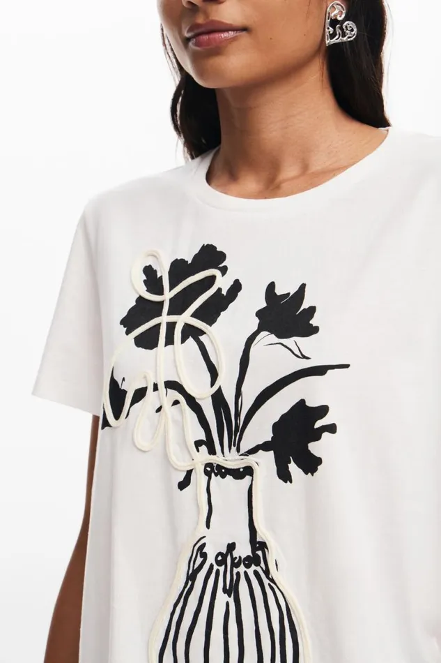 Women Tshirts Desigual Plain Vase Tshirt Women Tshirts Desigual Plain Vase Tshirt