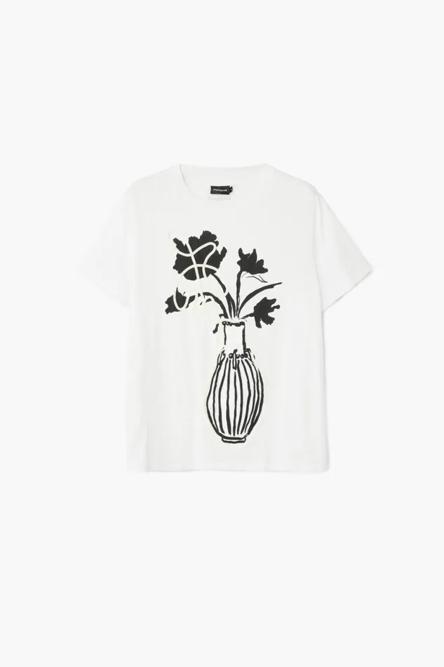 Women Tshirts Desigual Plain Vase Tshirt Women Tshirts Desigual Plain Vase Tshirt