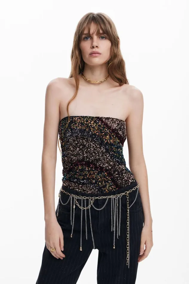 Women Tshirts Desigual Sleeveless Knit Top