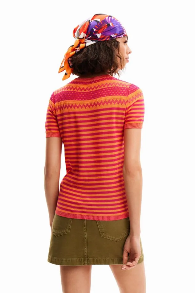 Women Tshirts Desigual Sun Knit Tshirt
