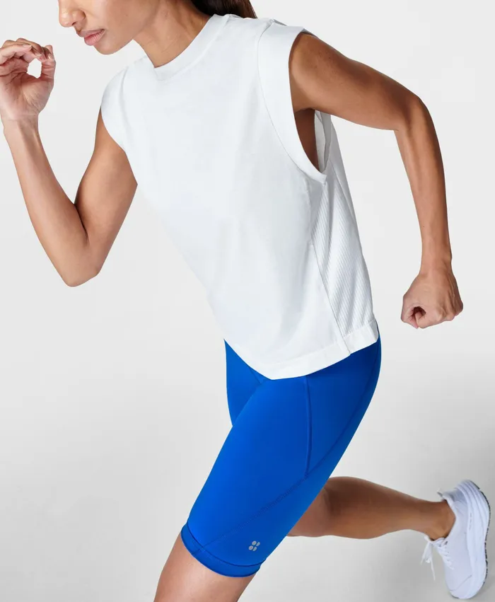 Women TShirts Sweaty Betty Breathe Easy Boxy Gym TShirt White