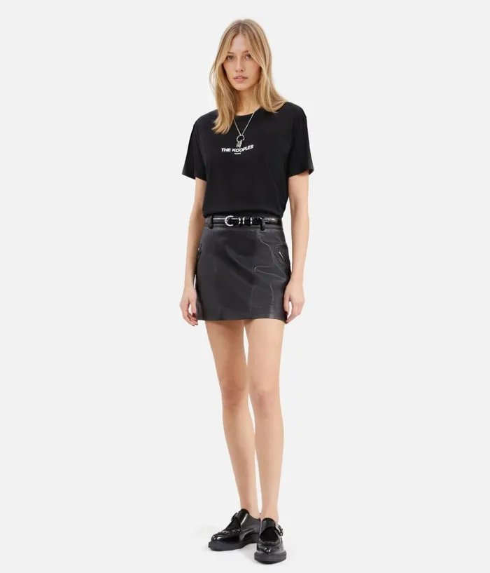 Women Tshirts THE KOOPLES Black Logo Tshirt