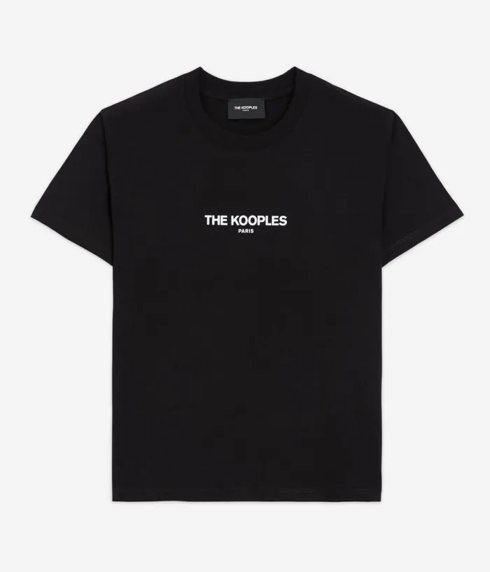 Women Tshirts THE KOOPLES Black Logo Tshirt