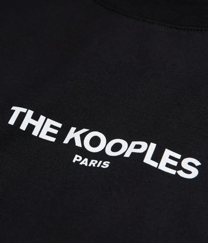 Women Tshirts THE KOOPLES Black Logo Tshirt
