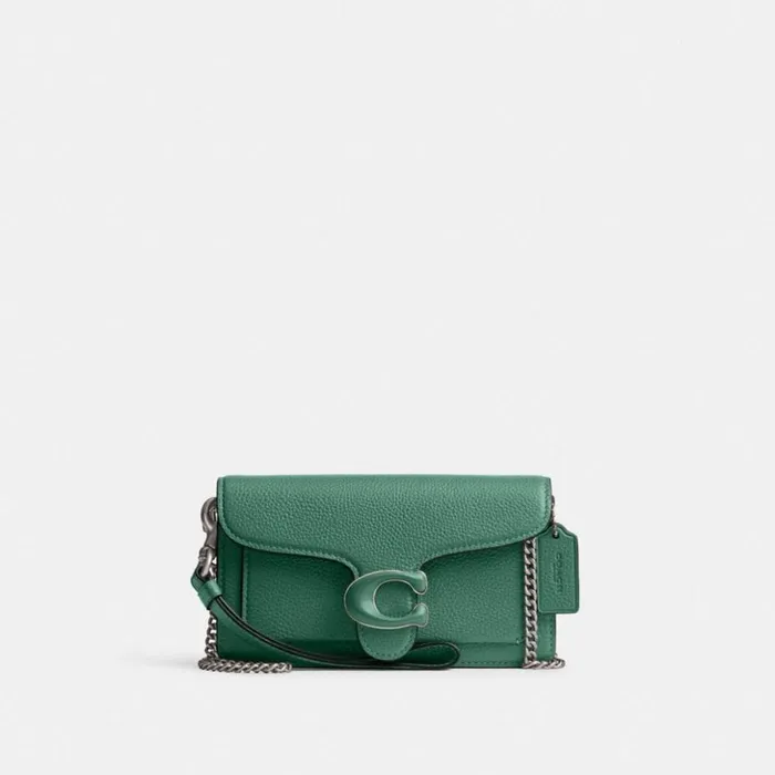 Women Tabby Crossbody Wristlet Silverbright Green Coach Clutches