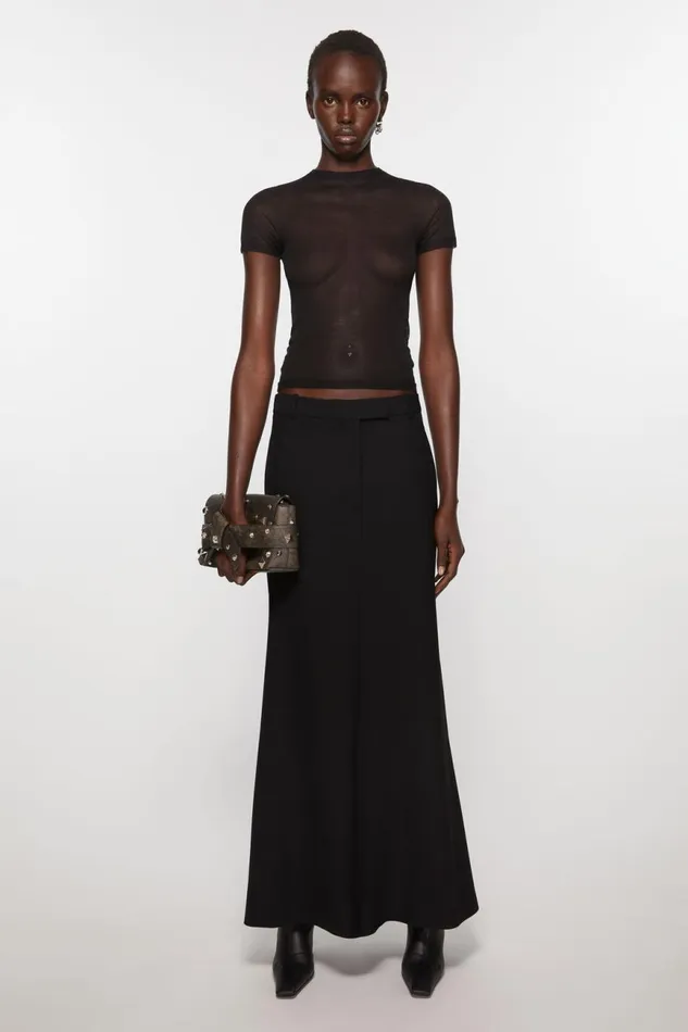 Women Tailored Skirt Black Acne Studios Skirts