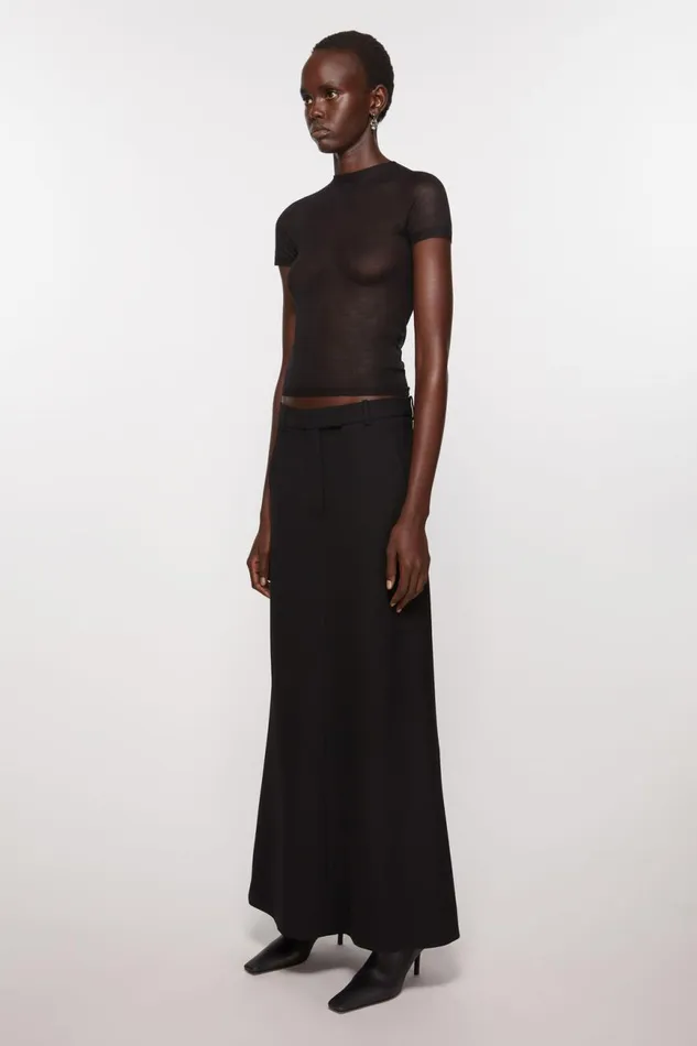 Women Tailored Skirt Black Acne Studios Skirts
