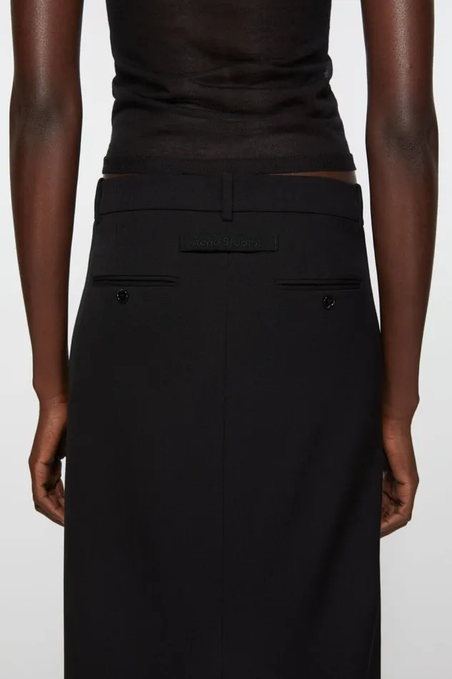 Women Tailored Skirt Black Acne Studios Skirts