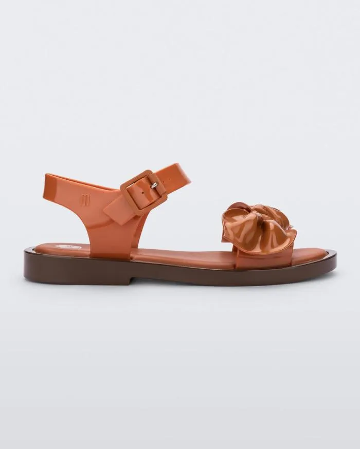 Women Tie Mar Sandal Brownorange Melissa Sandals