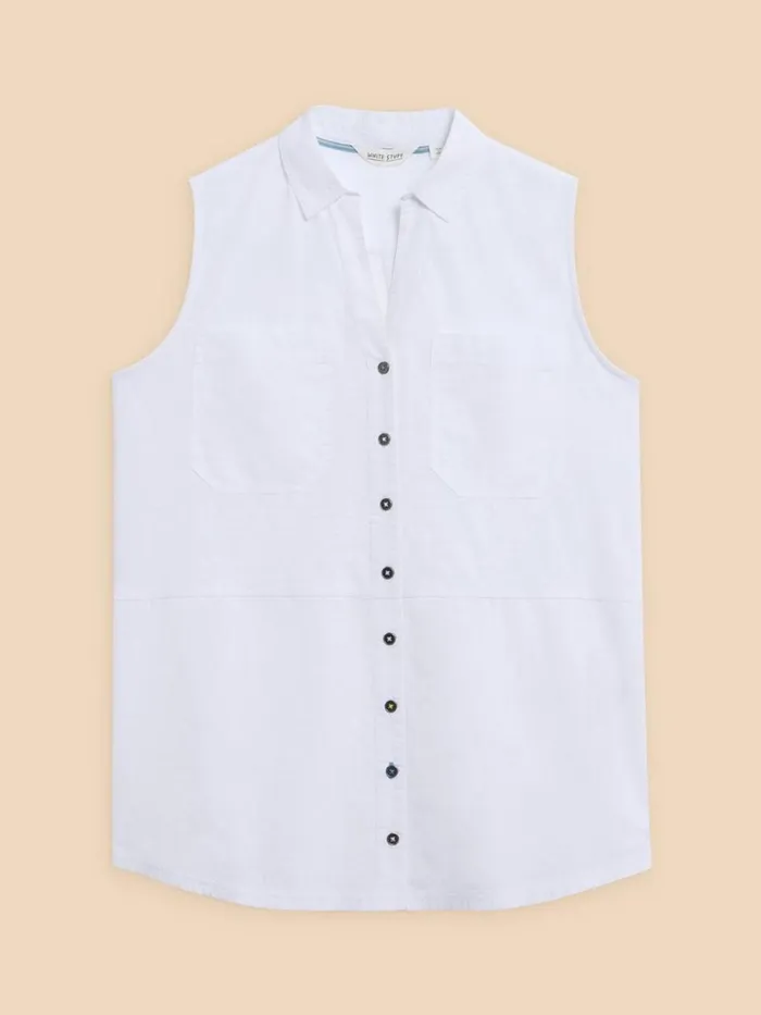 Women TOPS and TEES White Stuff MELANIE MIX LONGLINE SHIRT Natural White Women TOPS and TEES White Stuff MELANIE MIX LONGLINE SHIRT Natural White