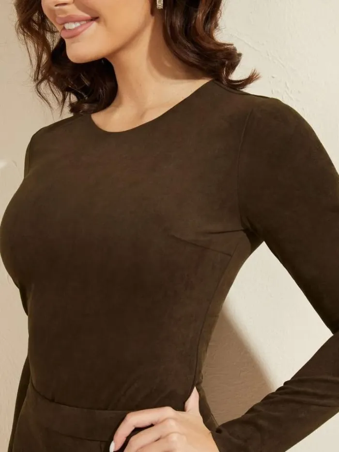Women Tops And Sweaters Marciano Leonie Bodysuit Burnt Wood Multi Women Tops And Sweaters Marciano Leonie Bodysuit Burnt Wood Multi