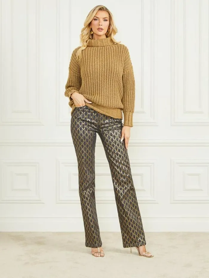 Women Tops And Sweaters Marciano Promise WoolBlend Sweater Cider Gold Multi Women Tops And Sweaters Marciano Promise WoolBlend Sweater Cider Gold Multi