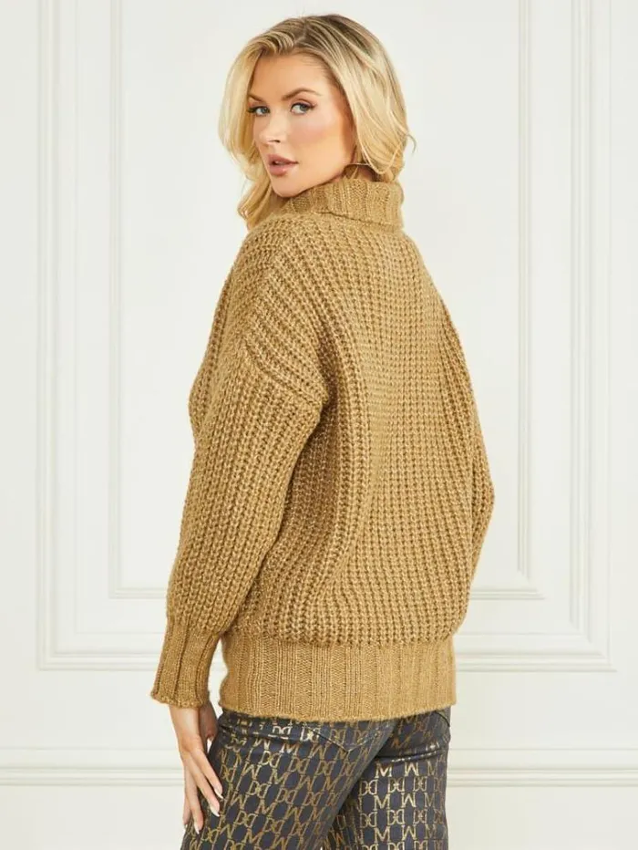Women Tops And Sweaters Marciano Promise WoolBlend Sweater Cider Gold Multi Women Tops And Sweaters Marciano Promise WoolBlend Sweater Cider Gold Multi