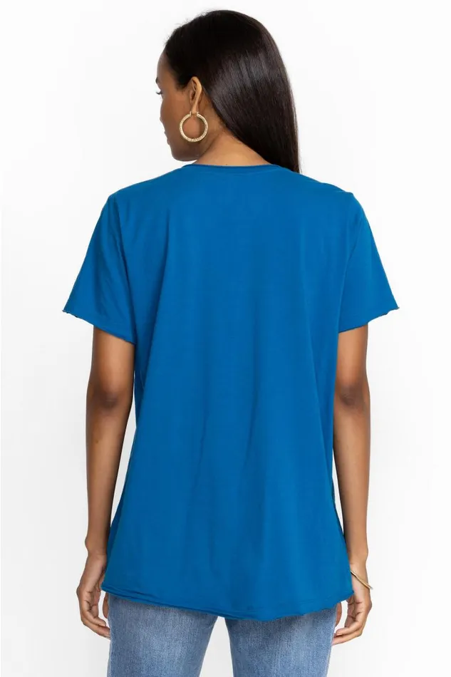 Women Tops Johnny Was Arizona Everyday Tee Mykonos Blue Women Tops Johnny Was Arizona Everyday Tee Mykonos Blue